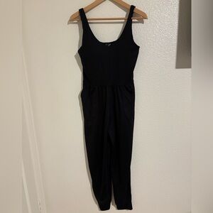 OFFLINE By Aerie The Hugger Easy Jogger Jumpsuit Size Medium Black | Athleisure